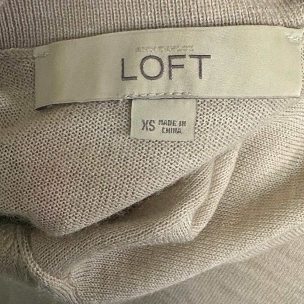 LOFT Beige Women's Cardigan - Picture 2 of 3